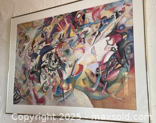 MaxSold Auction: Vintage Framed Art: Composition VII by Wassily Kandinsky - San Francisco (California, USA) SELLER MANAGED Estate Sale Online Auction - Kenwood Way