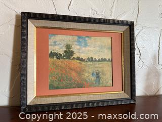 MaxSold Auction: Vintage Framed Art: Corn Poppies by Claude Monet - San Francisco (California, USA) SELLER MANAGED Estate Sale Online Auction - Kenwood Way