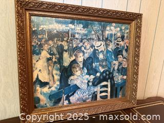 MaxSold Auction: Vintage Framed Art: Dance at Le Moulin de la Galette by Pierre-Auguste Renoir - San Francisco (California, USA) SELLER MANAGED Estate Sale Online Auction - Kenwood Way