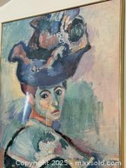 MaxSold Auction: Vintage Framed Art: Femme au chapeau by Henri Matisse for The San Francisco Museum of Modern Art SFMOMA: Elise S. Haas Collection  - San Francisco (California, USA) SELLER MANAGED Estate Sale Online Auction - Kenwood Way