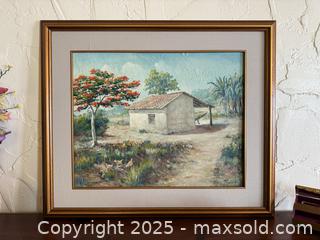 MaxSold Auction: Vintage Framed Art: Landscape by Oscar Manuel Garcia - San Francisco (California, USA) SELLER MANAGED Estate Sale Online Auction - Kenwood Way