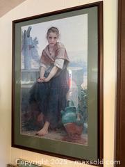 MaxSold Auction: Vintage Framed Art: The Broken Pitcher by William-Adolphe Bouguereau - San Francisco (California, USA) SELLER MANAGED Estate Sale Online Auction - Kenwood Way
