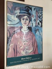 MaxSold Auction: Vintage Framed Art: The Girl with Green Eyes by Henri Matisse for The San Francisco Museum of Modern Art SFMOMA - San Francisco (California, USA) SELLER MANAGED Estate Sale Online Auction - Kenwood Way