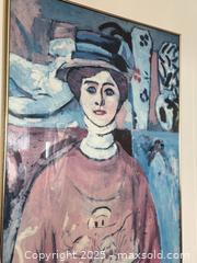 MaxSold Auction: Vintage Framed Art: The Girl with Green Eyes by Henri Matisse for The San Francisco Museum of Modern Art SFMOMA - San Francisco (California, USA) SELLER MANAGED Estate Sale Online Auction - Kenwood Way