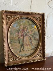 MaxSold Auction: Vintage Framed French Country Needlepoint Art - San Francisco (California, USA) SELLER MANAGED Estate Sale Online Auction - Kenwood Way