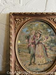 MaxSold Auction: Vintage Framed French Country Needlepoint Art - San Francisco (California, USA) SELLER MANAGED Estate Sale Online Auction - Kenwood Way