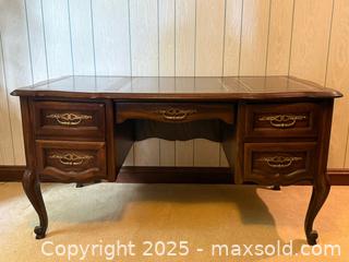MaxSold Auction: Vintage French Provincial Leather-Top Writing Desk - San Francisco (California, USA) SELLER MANAGED Estate Sale Online Auction - Kenwood Way