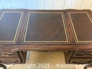 MaxSold Auction: Vintage French Provincial Leather-Top Writing Desk - San Francisco (California, USA) SELLER MANAGED Estate Sale Online Auction - Kenwood Way