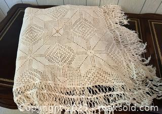 MaxSold Auction: Vintage Knit Tablecloth - San Francisco (California, USA) SELLER MANAGED Estate Sale Online Auction - Kenwood Way