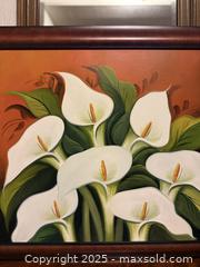 MaxSold Auction: Vintage LARGE Calla Lily Painting. Beautiful Statement Piece! - San Francisco (California, USA) SELLER MANAGED Estate Sale Online Auction - Kenwood Way