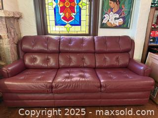 MaxSold Auction: Vintage Leather Couch - San Francisco (California, USA) SELLER MANAGED Estate Sale Online Auction - Kenwood Way