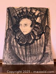 MaxSold Auction: Vintage Original Striking Charcoal Portrait  - San Francisco (California, USA) SELLER MANAGED Estate Sale Online Auction - Kenwood Way