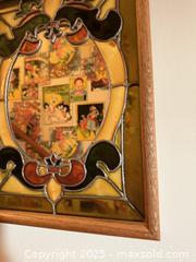 MaxSold Auction: Vintage Small ArtGlas Wood Framed Framed Stained Glass Mirror - San Francisco (California, USA) SELLER MANAGED Estate Sale Online Auction - Kenwood Way