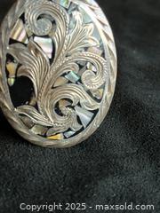 MaxSold Auction: Vintage Sterling Silver Overlay Flower Pendant With Abalone Inlay - San Francisco (California, USA) SELLER MANAGED Estate Sale Online Auction - Kenwood Way