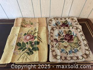 MaxSold Auction: Vintage Victorian Floral Needlepoint Cushion Covers - San Francisco (California, USA) SELLER MANAGED Estate Sale Online Auction - Kenwood Way