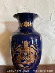 MaxSold Auction: Vintage Victorian Scene Fine Porcelain Cobalt Blue & Gold Vase - San Francisco (California, USA) SELLER MANAGED Estate Sale Online Auction - Kenwood Way