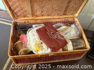 MaxSold Auction: Vintage Wicker & Wooden Jewlery Boxes - San Francisco (California, USA) SELLER MANAGED Estate Sale Online Auction - Kenwood Way