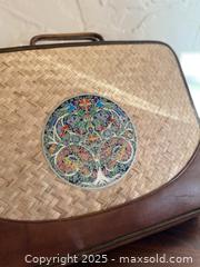MaxSold Auction: Vintage Woven Wicker & Leather Briefcase - San Francisco (California, USA) SELLER MANAGED Estate Sale Online Auction - Kenwood Way