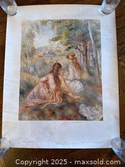 MaxSold Auction: Vintge Art Poster: In The Meadow by Pierre-Auguste Renoir for The Metropolitan Museum of Art - San Francisco (California, USA) SELLER MANAGED Estate Sale Online Auction - Kenwood Way