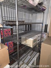 MaxSold Auction: Chrome Wire Shelving Unit, 5 Shelves, Approx. 6FT HIGH - Toronto (Ontario, Canada) PARTNER MANAGED Downsizing Online Auction - Research Road (STORAGE)