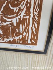 MaxSold Auction: Framed Signed Print: J.E.H. MacDonald "Beaver Pond" Relief Print - Toronto (Ontario, Canada) PARTNER MANAGED Downsizing Online Auction - Research Road (STORAGE)