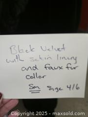 MaxSold Auction: Jacques Vert Small Full-Length Velvet Coat - Toronto (Ontario, Canada) PARTNER MANAGED Downsizing Online Auction - Research Road (STORAGE)