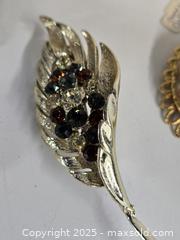 MaxSold Auction: Lot of 6 Vintage Costume Jewelry: Cameo, Brooches, Bangle - Toronto (Ontario, Canada) PARTNER MANAGED Downsizing Online Auction - Research Road (STORAGE)