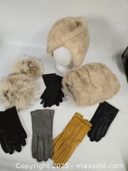 MaxSold Auction: Vintage Mink Fur Hats, Pom-Poms & Leather Gloves Set - Toronto (Ontario, Canada) PARTNER MANAGED Downsizing Online Auction - Research Road (STORAGE)