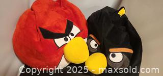 MaxSold Auction: Angry Birds red bird & black bomb Plush Microbead Bean Bag Pillow - Toronto (Ontario, Canada) SELLER MANAGED Reseller Online Auction - Falstaff Avenue (CONDO)