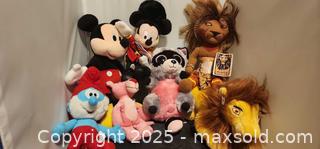 MaxSold Auction: Assorted lot of plushies: lion king, mickey mouse,  smurf, TY, pink panther - Toronto (Ontario, Canada) SELLER MANAGED Reseller Online Auction - Falstaff Avenue (CONDO)