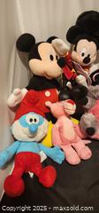 MaxSold Auction: Assorted lot of plushies: lion king, mickey mouse,  smurf, TY, pink panther - Toronto (Ontario, Canada) SELLER MANAGED Reseller Online Auction - Falstaff Avenue (CONDO)