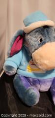 MaxSold Auction: Eeyore Snowman Sweater Hat & Scarf Blue & White Plush Disney Store Exclusive - Toronto (Ontario, Canada) SELLER MANAGED Reseller Online Auction - Falstaff Avenue (CONDO)