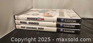 MaxSold Auction: GameCube games madden 05 , NHL 2005, map baseball 2004  - Toronto (Ontario, Canada) SELLER MANAGED Reseller Online Auction - Falstaff Avenue (CONDO)