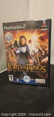 MaxSold Auction: Lord of the rings return of the king Playstation 2 (ps2) game - Toronto (Ontario, Canada) SELLER MANAGED Reseller Online Auction - Falstaff Avenue (CONDO)