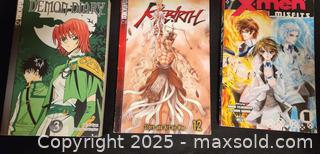 MaxSold Auction: Manga lot of 3 books: xmen, demon diary, rebirth - Toronto (Ontario, Canada) SELLER MANAGED Reseller Online Auction - Falstaff Avenue (CONDO)