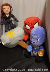 MaxSold Auction: Marvel Thors hammer mjolnir miniso, spiderman, Thanos w gauntlet, black widow plush - Toronto (Ontario, Canada) SELLER MANAGED Reseller Online Auction - Falstaff Avenue (CONDO)