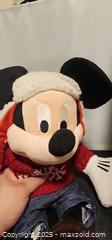 MaxSold Auction: Mickey mouse winter holiday dressed Disney Store plush - Toronto (Ontario, Canada) SELLER MANAGED Reseller Online Auction - Falstaff Avenue (CONDO)