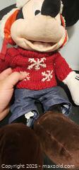 MaxSold Auction: Mickey mouse winter holiday dressed Disney Store plush - Toronto (Ontario, Canada) SELLER MANAGED Reseller Online Auction - Falstaff Avenue (CONDO)
