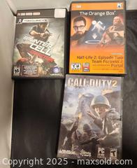 MaxSold Auction: Pc games : call of duty 2, Orange box, splinter cell - Toronto (Ontario, Canada) SELLER MANAGED Reseller Online Auction - Falstaff Avenue (CONDO)
