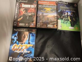 MaxSold Auction: Playstation 2 (ps2) games lot: 007 , syphon filter, socom, rainbow six  - Toronto (Ontario, Canada) SELLER MANAGED Reseller Online Auction - Falstaff Avenue (CONDO)