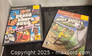 MaxSold Auction: Playstation 2 (ps2) games lot : grand theft auto vice city + Hot Shot golf 3 - Toronto (Ontario, Canada) SELLER MANAGED Reseller Online Auction - Falstaff Avenue (CONDO)