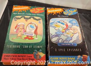MaxSold Auction: REN & STIMPY Show Classics Vol 1 1993 + Stinky Christmas VHS - Toronto (Ontario, Canada) SELLER MANAGED Reseller Online Auction - Falstaff Avenue (CONDO)