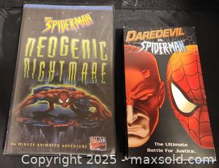 MaxSold Auction: Spiderman vs daredevil + neogenic nightmare vhs lot - Toronto (Ontario, Canada) SELLER MANAGED Reseller Online Auction - Falstaff Avenue (CONDO)