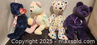 MaxSold Auction: TY lot of 4: Princess Diana, Eggs easter 2006, TY Y2k, Pops, Beanie Baby Babies - Toronto (Ontario, Canada) SELLER MANAGED Reseller Online Auction - Falstaff Avenue (CONDO)
