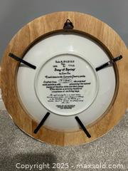 MaxSold Auction: 1991 Lena Liu “Song of Spring” Collector Plate with Frame - Kingston (Ontario, Canada) SELLER MANAGED Downsizing Online Auction - Crossfield Avenue