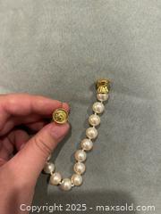 MaxSold Auction: Beautiful faux-pearl bracelet with KLIKIT magnetic clasp - Kingston (Ontario, Canada) SELLER MANAGED Downsizing Online Auction - Crossfield Avenue
