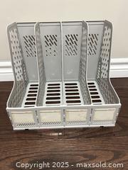 MaxSold Auction: DESK FILE-ORGANISER, 4 SECTIONS PLASTIC FILE HOLDER - Kingston (Ontario, Canada) SELLER MANAGED Downsizing Online Auction - Crossfield Avenue