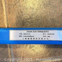 MaxSold Auction: ER2209 duplex stainless steel argon arc welding wire - Kingston (Ontario, Canada) SELLER MANAGED Downsizing Online Auction - Crossfield Avenue