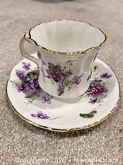 MaxSold Auction: HAMMERSLEY BONE CHINA TEACUP CUP&SAUCER VICTORIAN VIOLETS ENGLAND - Kingston (Ontario, Canada) SELLER MANAGED Downsizing Online Auction - Crossfield Avenue
