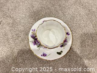 MaxSold Auction: HAMMERSLEY BONE CHINA TEACUP CUP&SAUCER VICTORIAN VIOLETS ENGLAND - Kingston (Ontario, Canada) SELLER MANAGED Downsizing Online Auction - Crossfield Avenue